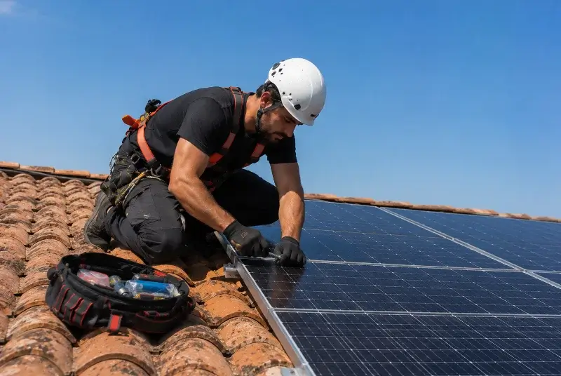 Maintenance et monitoring de panneaux solaires à Remoulins