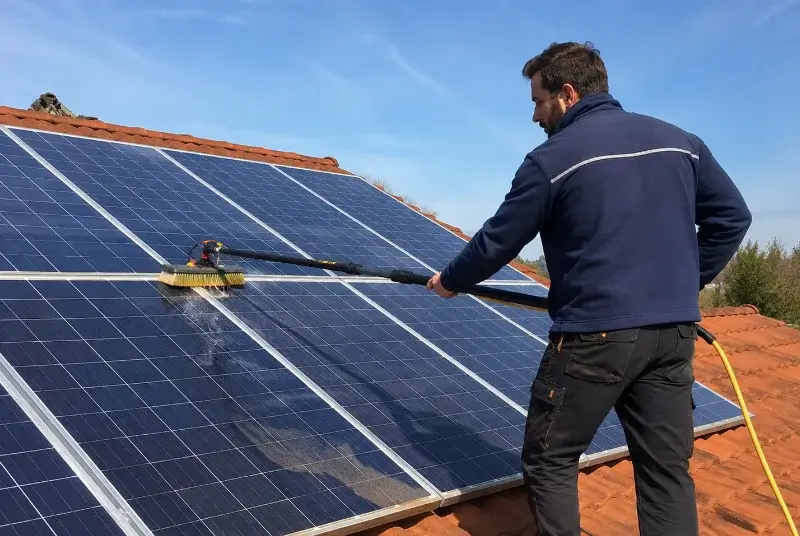 Nettoyage et entretien de panneaux solaires à Remoulins